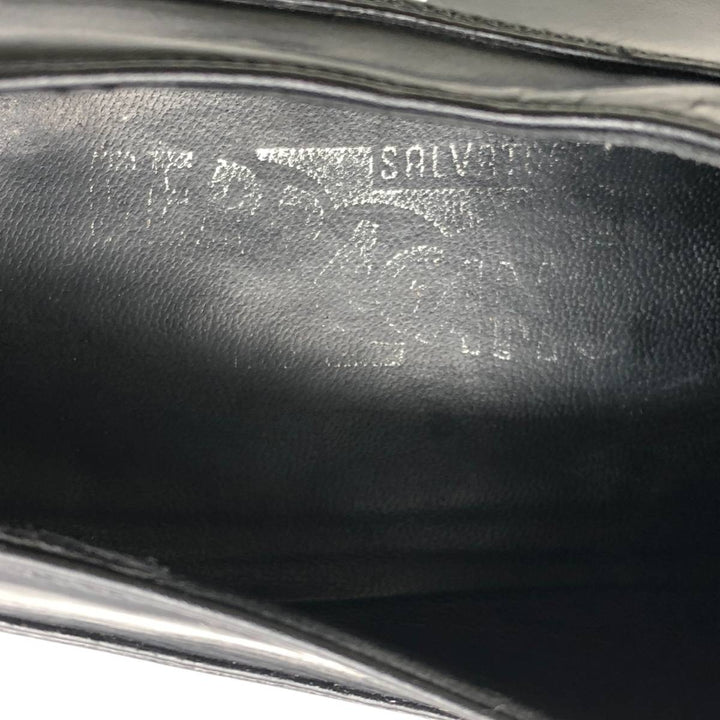 Salvatore Ferragamo U-tip shoes, Made in Italy, Size 10 1/2, 2E Men's 28.5cm unclear black type Vintage Second Hand