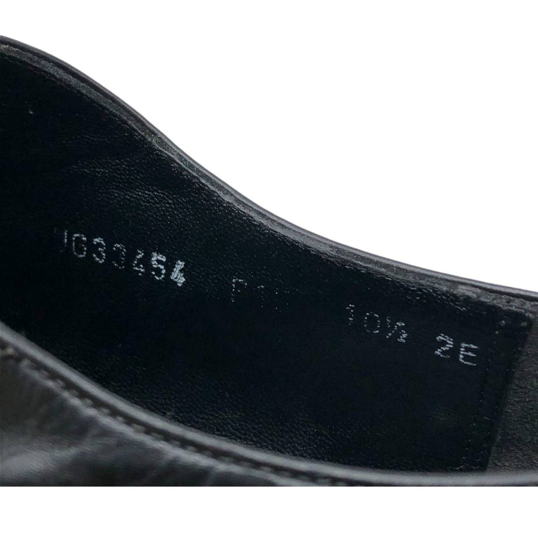 Salvatore Ferragamo U-tip shoes, Made in Italy, Size 10 1/2, 2E Men's 28.5cm unclear black type Vintage Second Hand