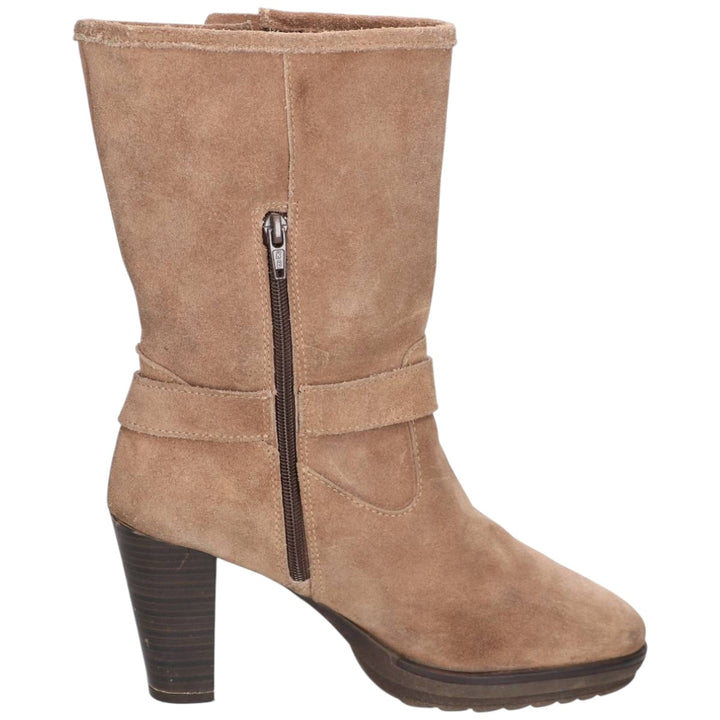 Suede engineer boots size 39 Women's 24.5cm unclear brown type Vintage Second Hand