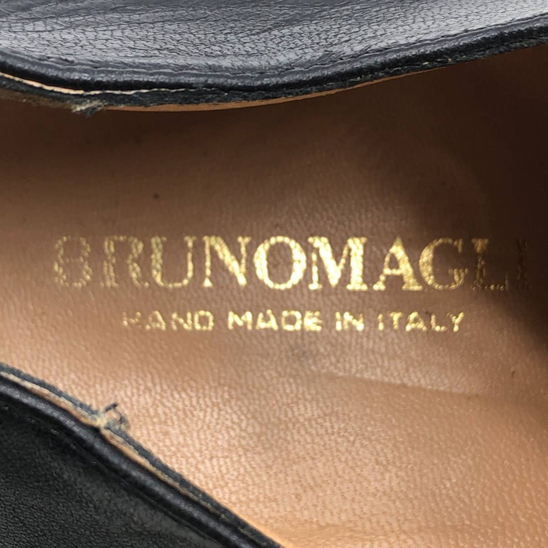 Bruno Magli U-tip shoes, Made in Italy, Size 9 1/2 M Men's 27.5cm unclear black type Vintage Second Hand