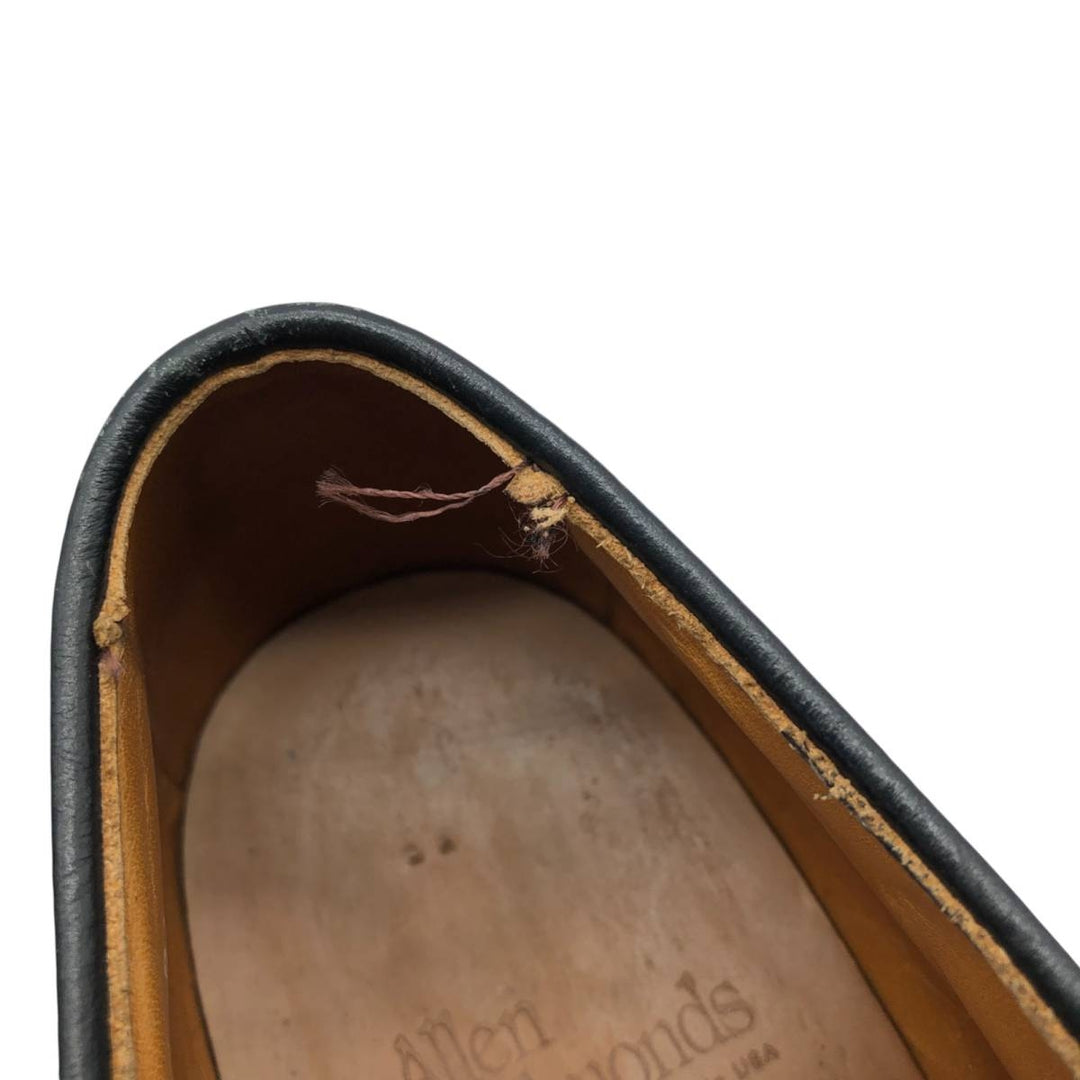 Allen Edmonds Hillcrest Swirl Mocha Leather Shoes, Size 10, Made in USA Men's 28.0cm genuine leather black type Vintage Second Hand