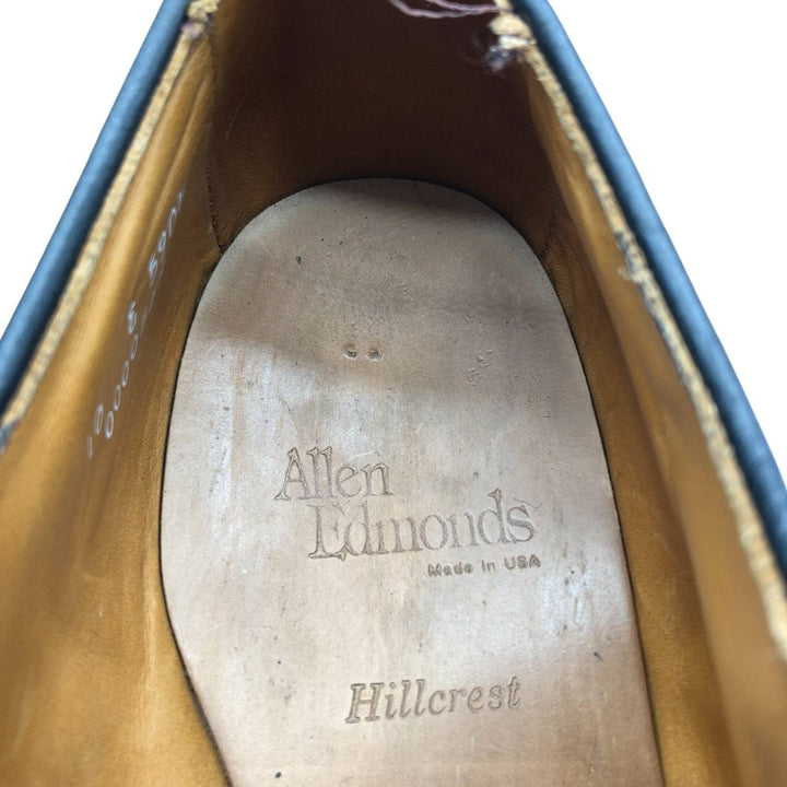 Allen Edmonds Hillcrest Swirl Mocha Leather Shoes, Size 10, Made in USA Men's 28.0cm genuine leather black type Vintage Second Hand