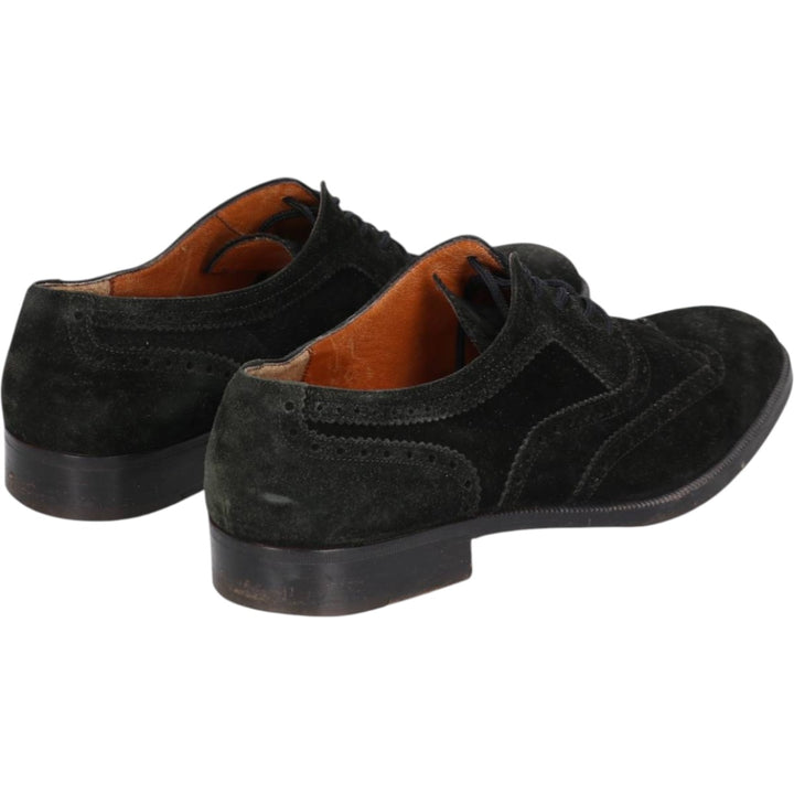Salvatore Ferragamo suede wingtip shoes, made in Italy, size 8D Men's 26.0cm suede black type Vintage Second Hand