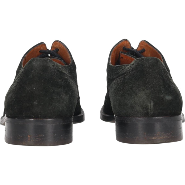 Salvatore Ferragamo suede wingtip shoes, made in Italy, size 8D Men's 26.0cm suede black type Vintage Second Hand
