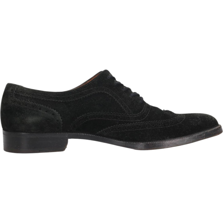 Salvatore Ferragamo suede wingtip shoes, made in Italy, size 8D Men's 26.0cm suede black type Vintage Second Hand