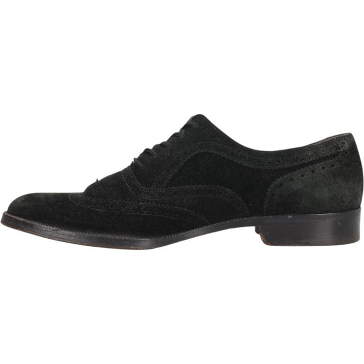 Salvatore Ferragamo suede wingtip shoes, made in Italy, size 8D Men's 26.0cm suede black type Vintage Second Hand