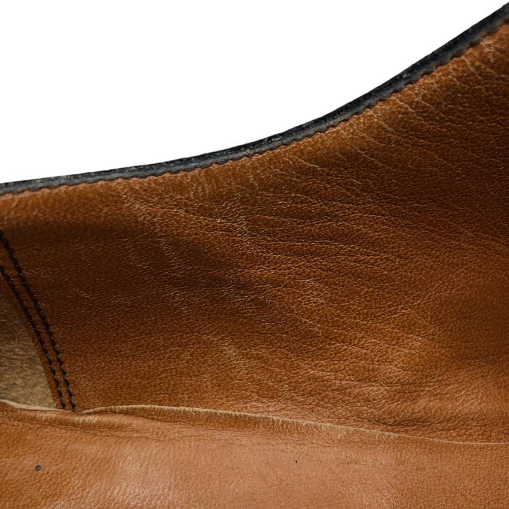 Salvatore Ferragamo suede wingtip shoes, made in Italy, size 8D Men's 26.0cm suede black type Vintage Second Hand