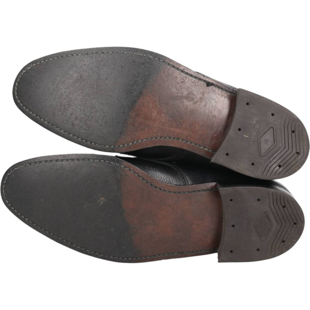 John Hampton U-Tip Shoes, Made in England, Size 9 Men's 27.5cm unclear black type Vintage Second Hand