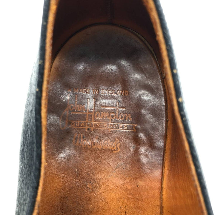 John Hampton U-Tip Shoes, Made in England, Size 9 Men's 27.5cm unclear black type Vintage Second Hand