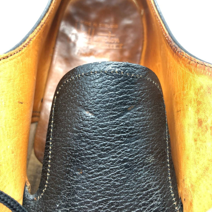 John Hampton U-Tip Shoes, Made in England, Size 9 Men's 27.5cm unclear black type Vintage Second Hand