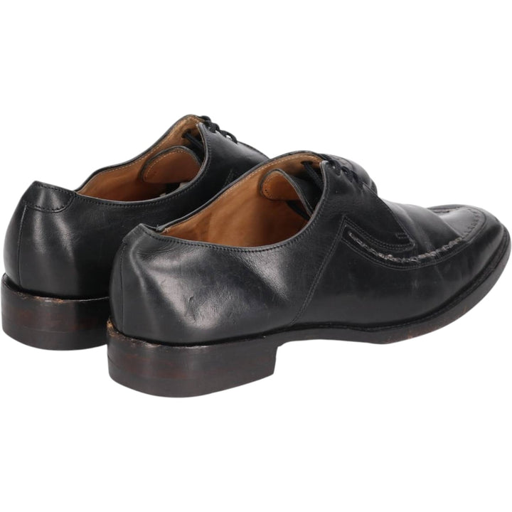 Loake U-tip shoes, made in the UK, size 7 1/2 Men's 26.0cm unclear black type Vintage Second Hand