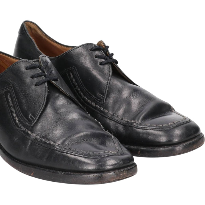 Loake U-tip shoes, made in the UK, size 7 1/2 Men's 26.0cm unclear black type Vintage Second Hand