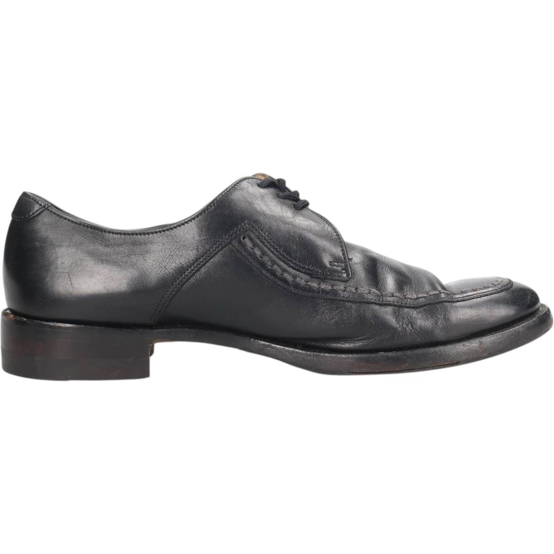Loake U-tip shoes, made in the UK, size 7 1/2 Men's 26.0cm unclear black type Vintage Second Hand