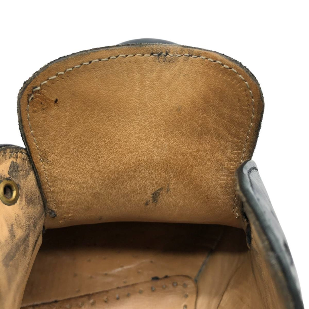 Loake U-tip shoes, made in the UK, size 7 1/2 Men's 26.0cm unclear black type Vintage Second Hand