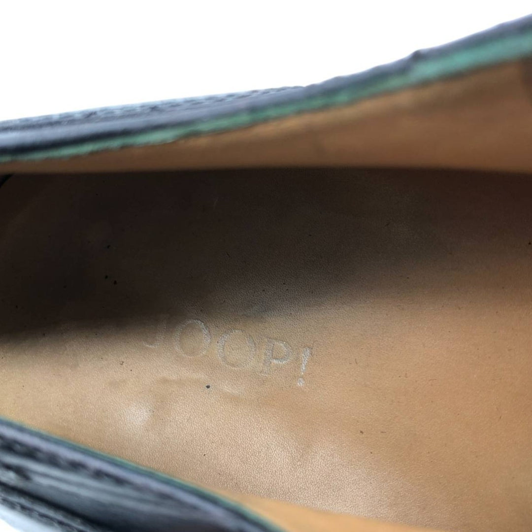 JOOP! Plain Toe Shoes, Made in Italy, Size 43 Men's 27.5cm genuine leather black type Vintage Second Hand