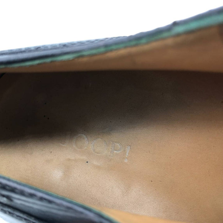 JOOP! Plain Toe Shoes, Made in Italy, Size 43 Men's 27.5cm genuine leather black type Vintage Second Hand