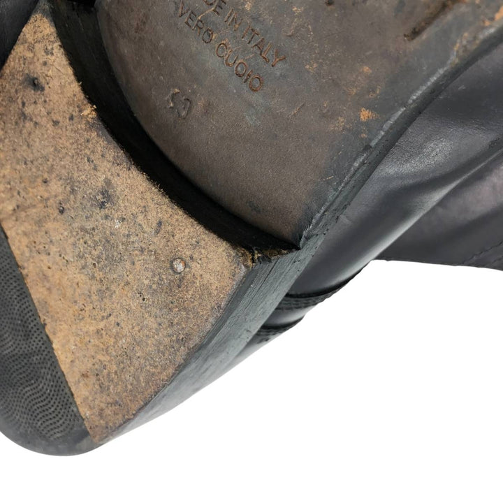 JOOP! Plain Toe Shoes, Made in Italy, Size 43 Men's 27.5cm genuine leather black type Vintage Second Hand