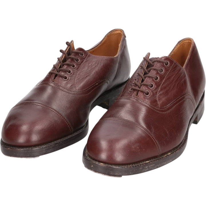 2000s~ British Army Straight Tip Service Shoes, Made in England, Size 9L Men's 27.5cm unclear red type reddish brown Vintage Second Hand