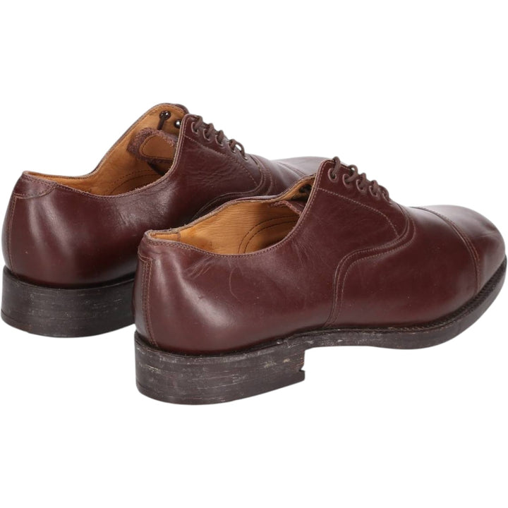 2000s~ British Army Straight Tip Service Shoes, Made in England, Size 9L Men's 27.5cm unclear red type reddish brown Vintage Second Hand