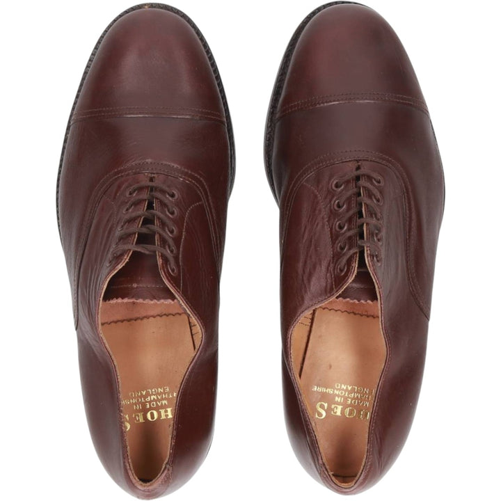 2000s~ British Army Straight Tip Service Shoes, Made in England, Size 9L Men's 27.5cm unclear red type reddish brown Vintage Second Hand