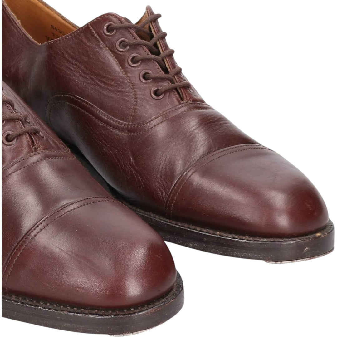 2000s~ British Army Straight Tip Service Shoes, Made in England, Size 9L Men's 27.5cm unclear red type reddish brown Vintage Second Hand