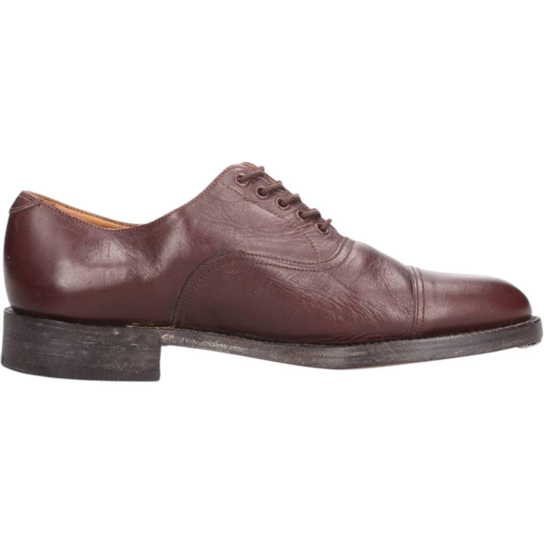 2000s~ British Army Straight Tip Service Shoes, Made in England, Size 9L Men's 27.5cm unclear red type reddish brown Vintage Second Hand