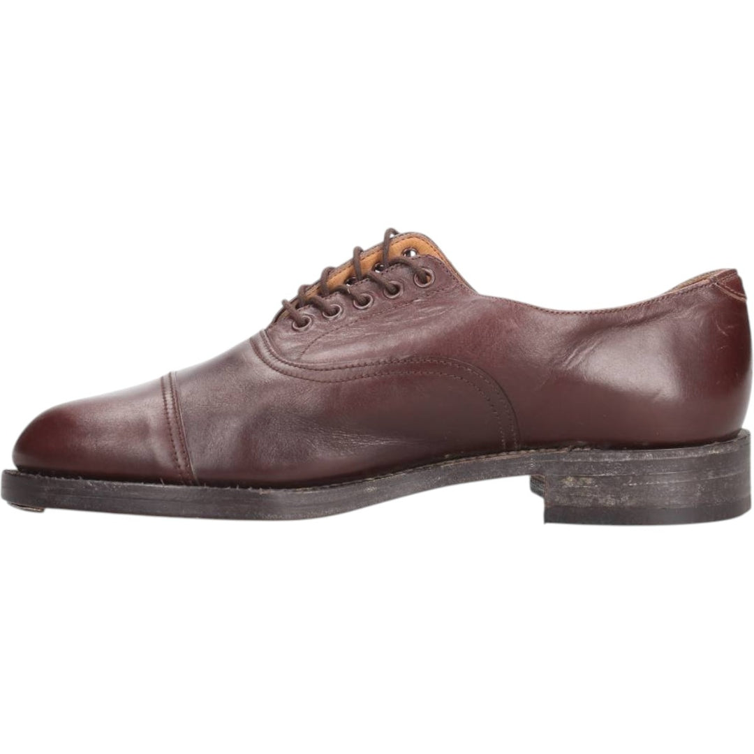 2000s~ British Army Straight Tip Service Shoes, Made in England, Size 9L Men's 27.5cm unclear red type reddish brown Vintage Second Hand