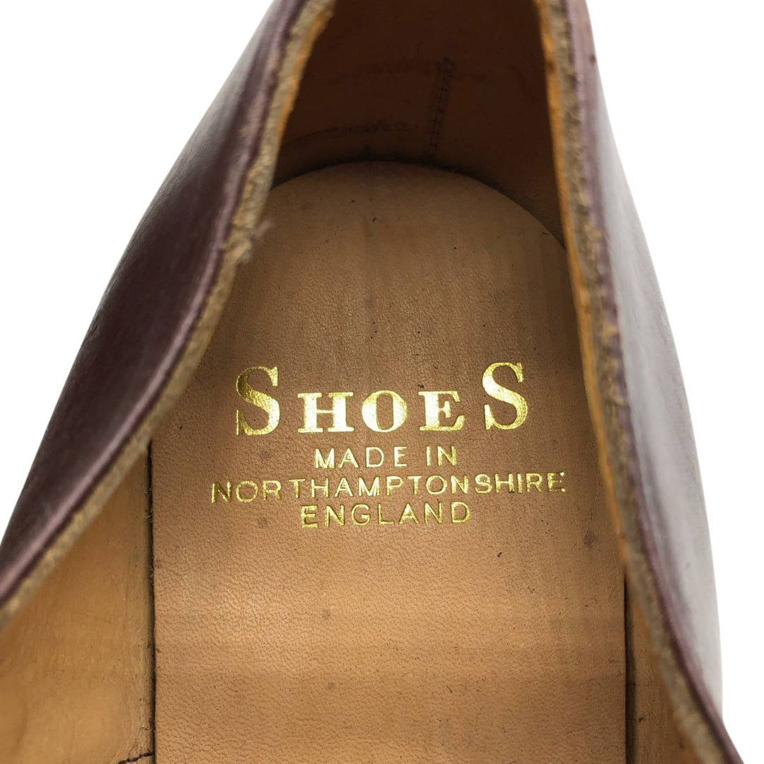 2000s~ British Army Straight Tip Service Shoes, Made in England, Size 9L Men's 27.5cm unclear red type reddish brown Vintage Second Hand