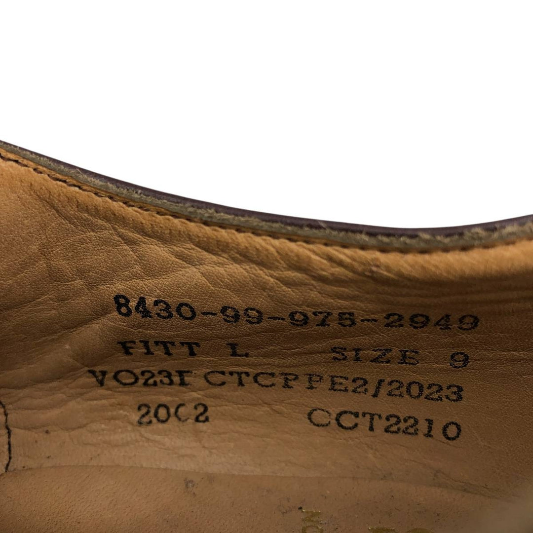 2000s~ British Army Straight Tip Service Shoes, Made in England, Size 9L Men's 27.5cm unclear red type reddish brown Vintage Second Hand