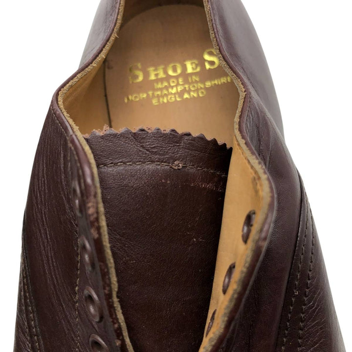 2000s~ British Army Straight Tip Service Shoes, Made in England, Size 9L Men's 27.5cm unclear red type reddish brown Vintage Second Hand