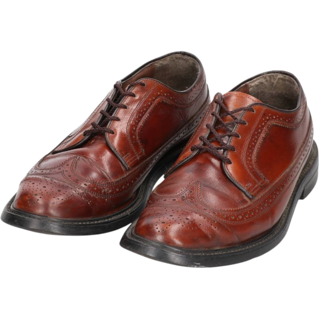 Wingtip shoes 41.5 Men's 28.0cm unclear brown type Vintage Second Hand