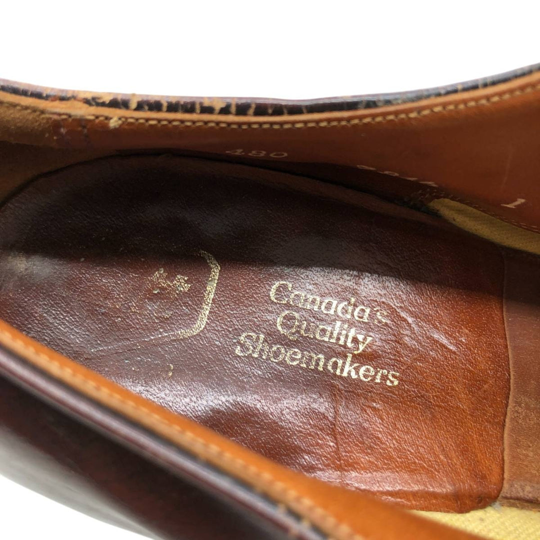 U-tip shoes Men's 27.0cm genuine leather brown type Vintage Second Hand