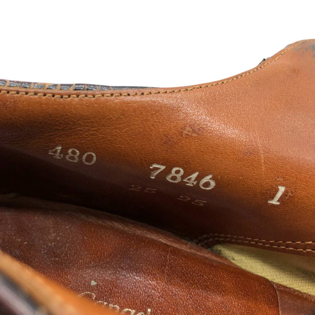 U-tip shoes Men's 27.0cm genuine leather brown type Vintage Second Hand