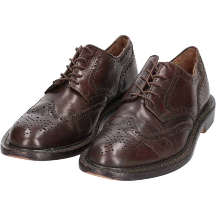 J.Crew Full Brogue Wingtip Shoes Men's 27.5cm leather burgundy type Vintage Second Hand