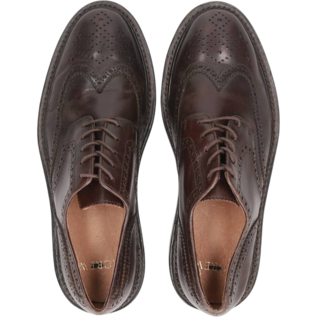 J.Crew Full Brogue Wingtip Shoes Men's 27.5cm leather burgundy type Vintage Second Hand