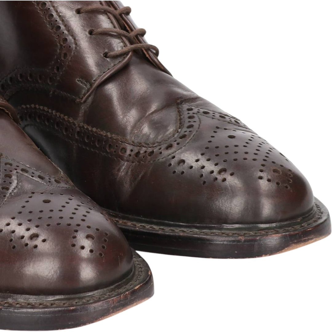 J.Crew Full Brogue Wingtip Shoes Men's 27.5cm leather burgundy type Vintage Second Hand