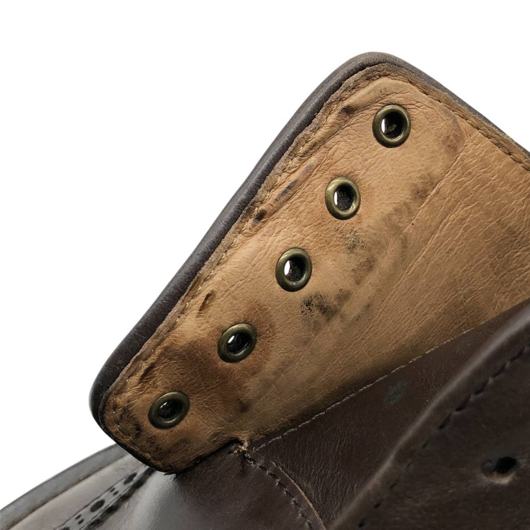 J.Crew Full Brogue Wingtip Shoes Men's 27.5cm leather burgundy type Vintage Second Hand