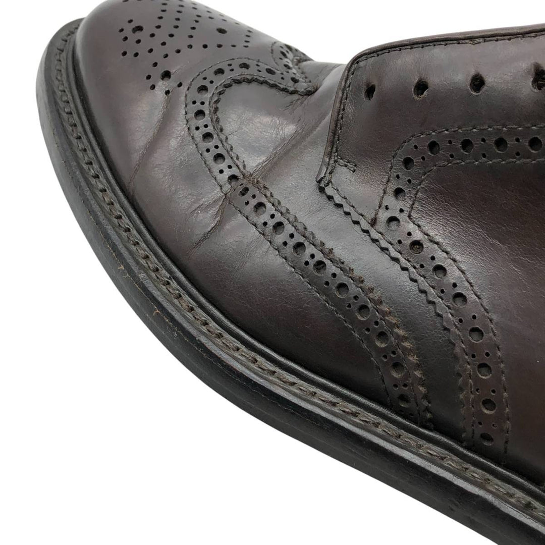 J.Crew Full Brogue Wingtip Shoes Men's 27.5cm leather burgundy type Vintage Second Hand