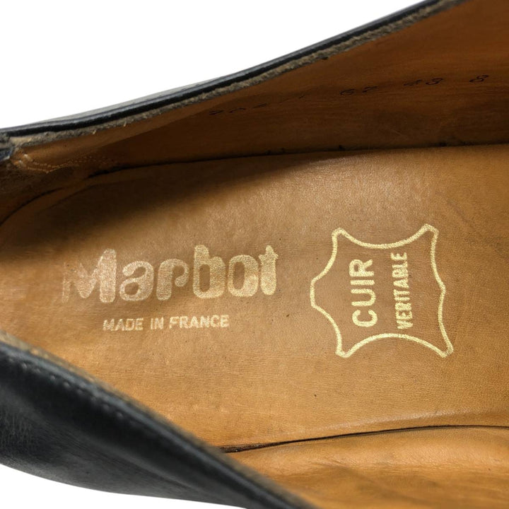 Marbot plain-toe shoes, made in France Men's 26.5cm genuine leather black type Vintage Second Hand