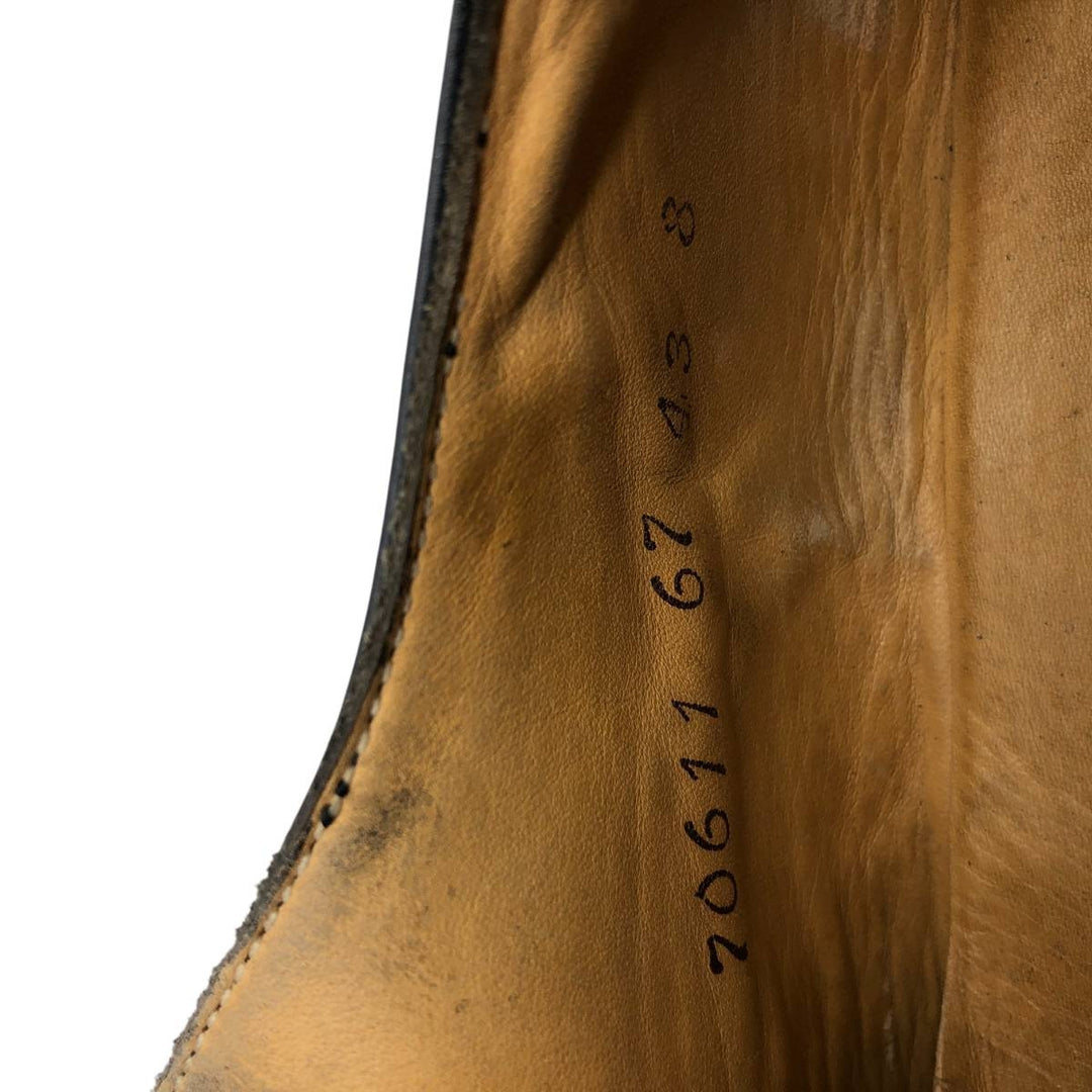 Marbot plain-toe shoes, made in France Men's 26.5cm genuine leather black type Vintage Second Hand