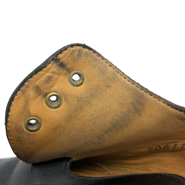 Marbot plain-toe shoes, made in France Men's 26.5cm genuine leather black type Vintage Second Hand
