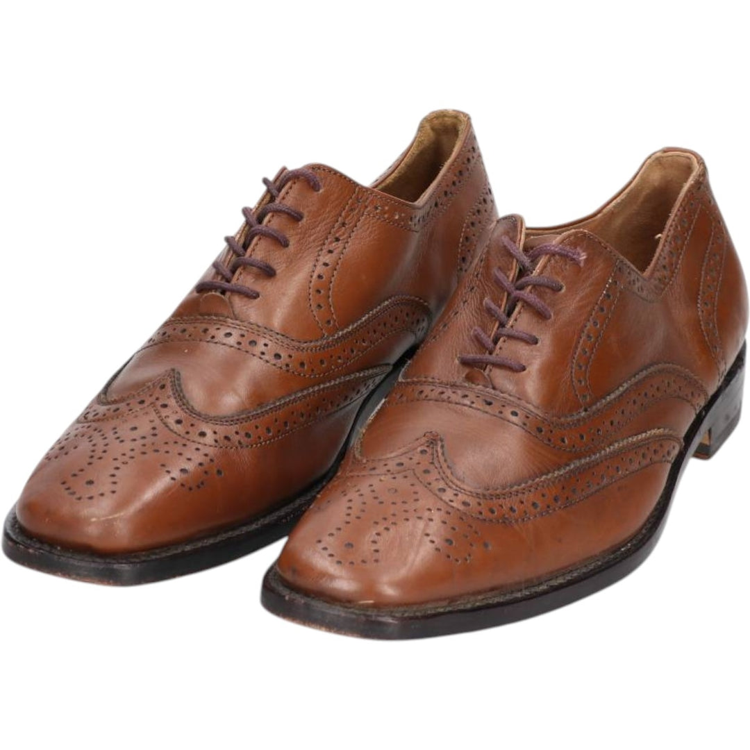 WESTBURY full brogue wingtip shoes Men's 25.5cm genuine leather brown type Vintage Second Hand