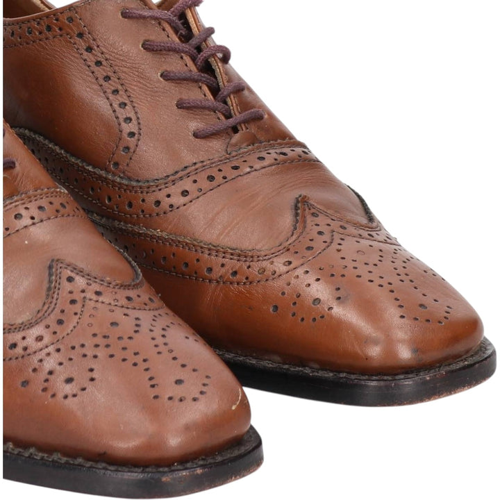 WESTBURY full brogue wingtip shoes Men's 25.5cm genuine leather brown type Vintage Second Hand