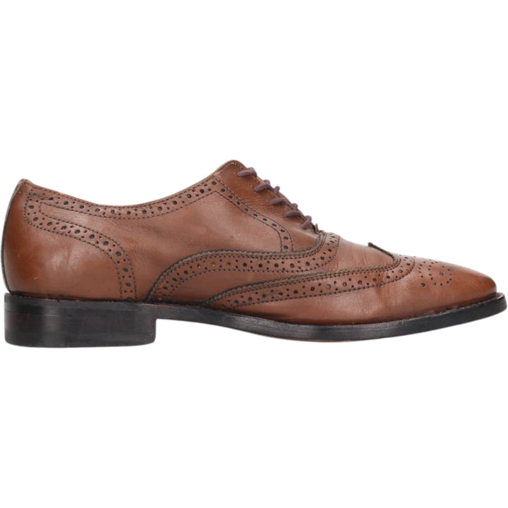 WESTBURY full brogue wingtip shoes Men's 25.5cm genuine leather brown type Vintage Second Hand