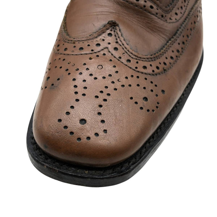 WESTBURY full brogue wingtip shoes Men's 25.5cm genuine leather brown type Vintage Second Hand