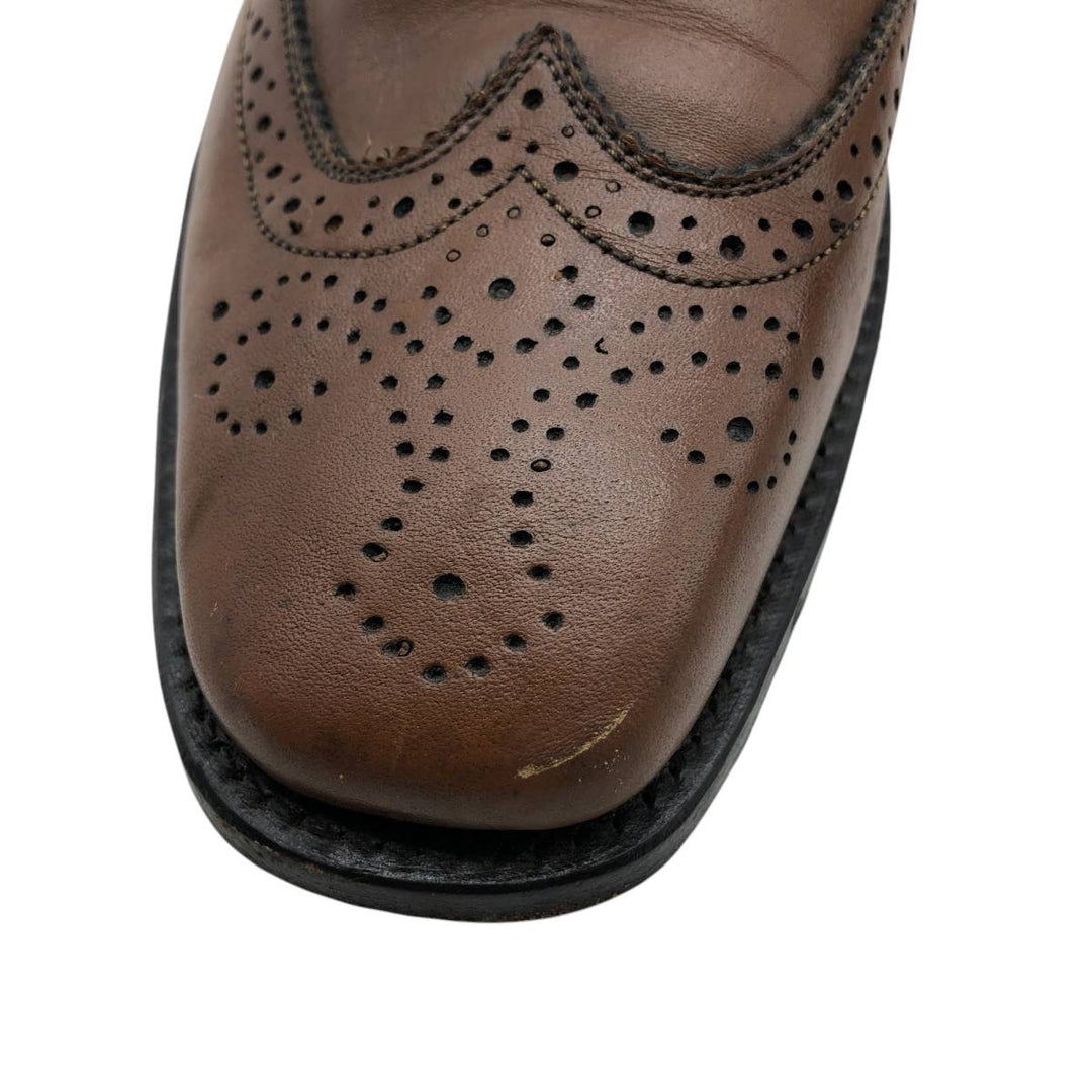 WESTBURY full brogue wingtip shoes Men's 25.5cm genuine leather brown type Vintage Second Hand
