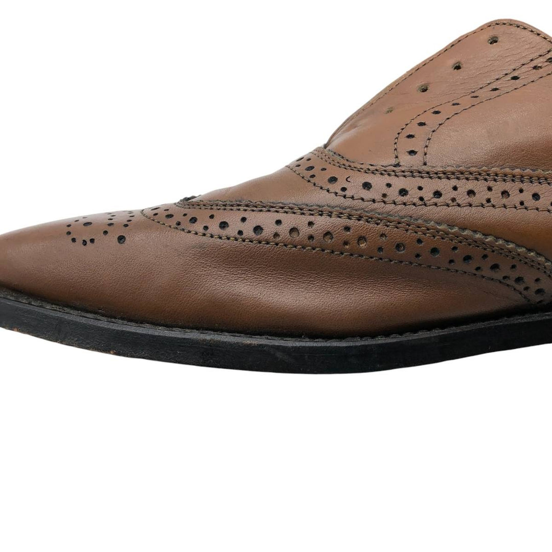 WESTBURY full brogue wingtip shoes Men's 25.5cm genuine leather brown type Vintage Second Hand