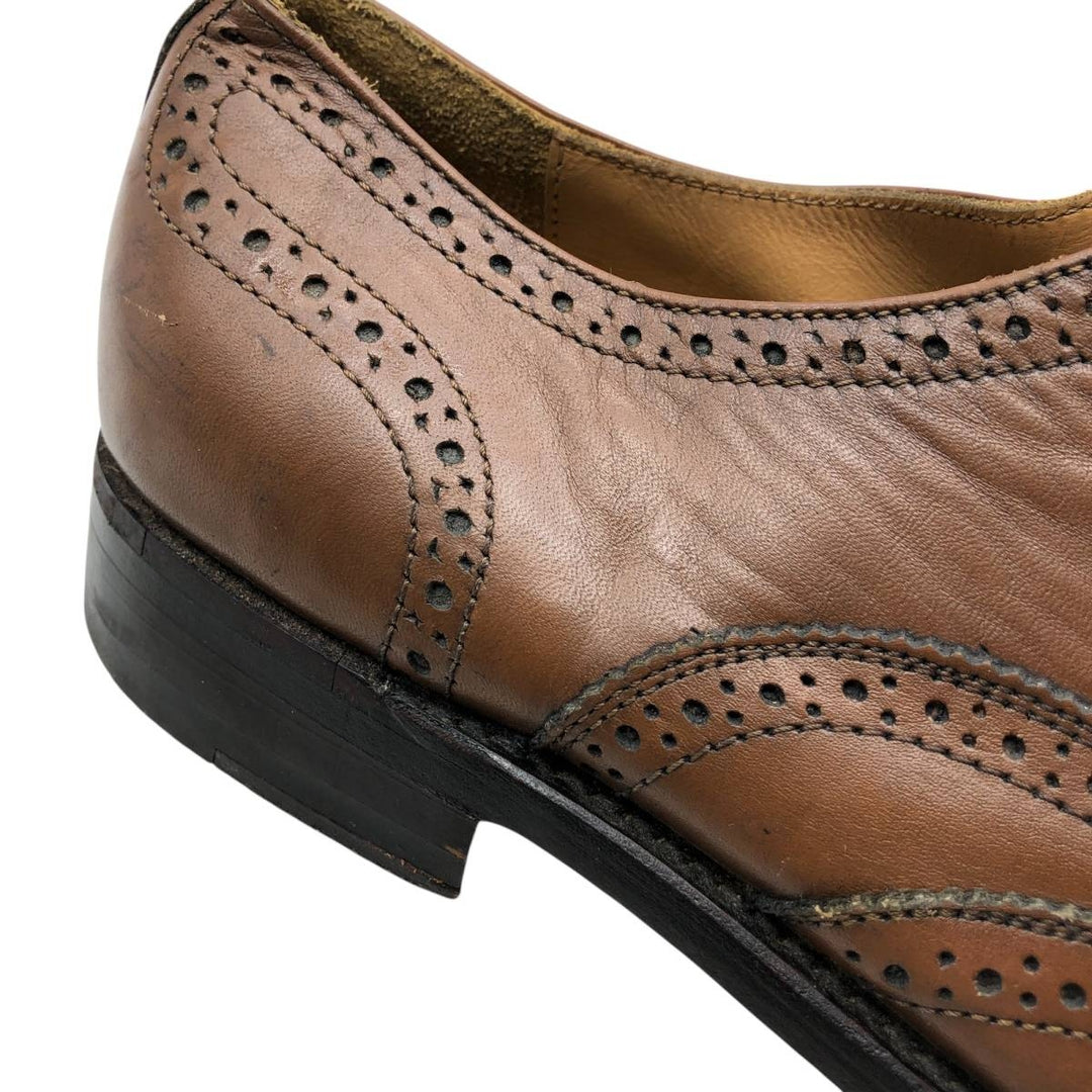 WESTBURY full brogue wingtip shoes Men's 25.5cm genuine leather brown type Vintage Second Hand
