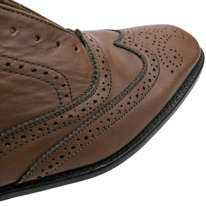WESTBURY full brogue wingtip shoes Men's 25.5cm genuine leather brown type Vintage Second Hand