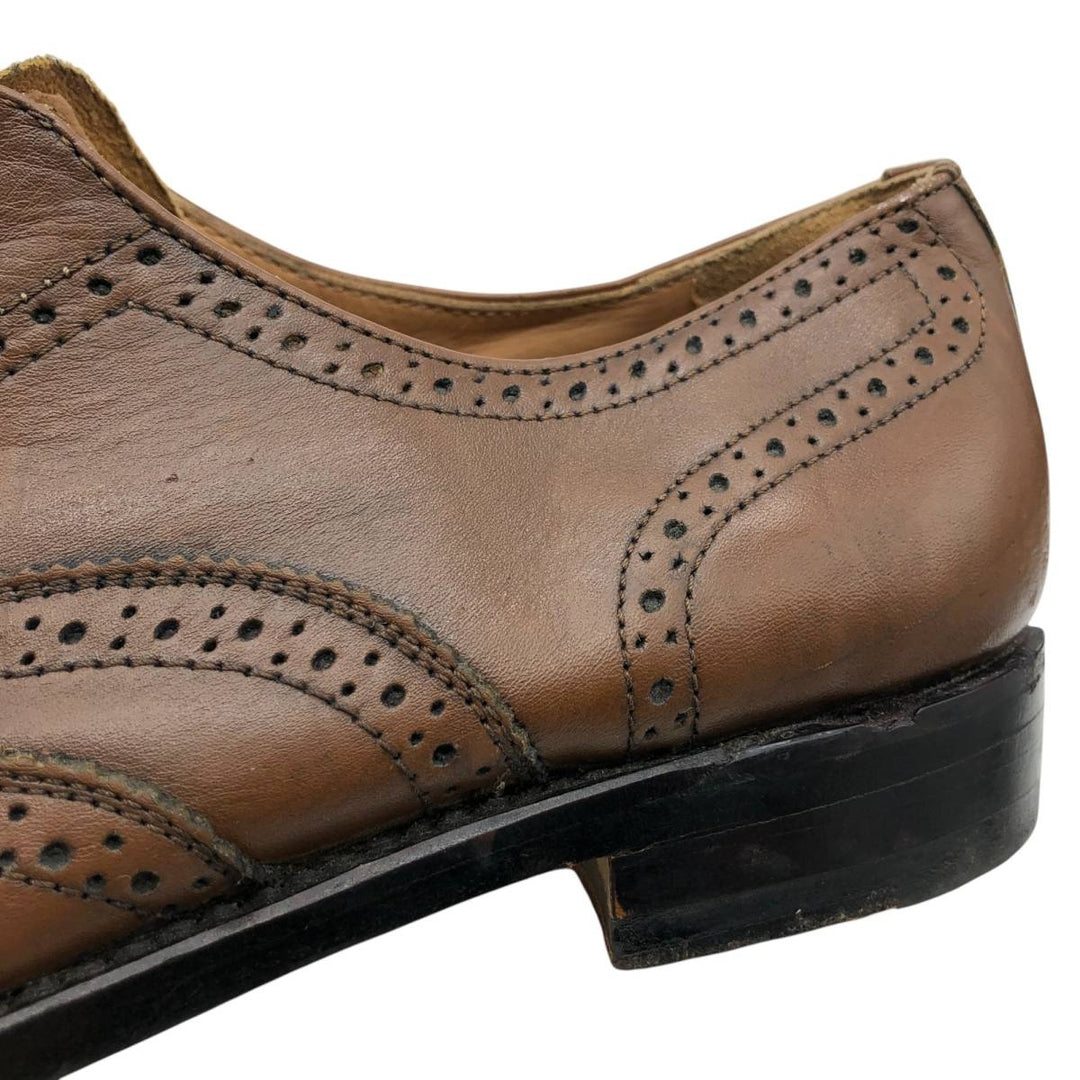 WESTBURY full brogue wingtip shoes Men's 25.5cm genuine leather brown type Vintage Second Hand